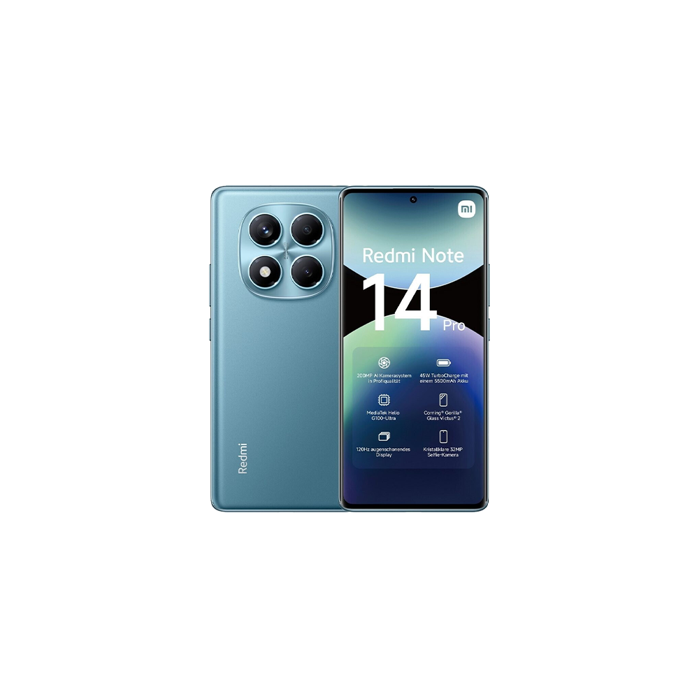 Xiaomi Redmi Note 14 Pro 4G Dual Sim 12GB RAM 512GB - Ocean Blue