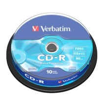 VERBATIM CD-R 700MB 52X 10 PACK SPINDLE SUPERFICIE EXTRA PROTECTION 43437