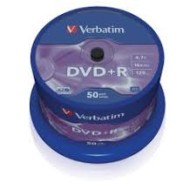 VERBATIM DVD+R AZO 4.7GB 16X WIDE PRINTABLE SURFACE NO-ID PACK 50 UNITS 43512