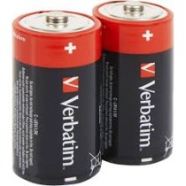 VERBATIM ALKALINE BATTERIES C LR14 2 PCS PACK 49922