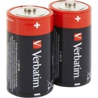 VERBATIM ALKALINE BATTERIES C LR14 2 PCS PACK 49922