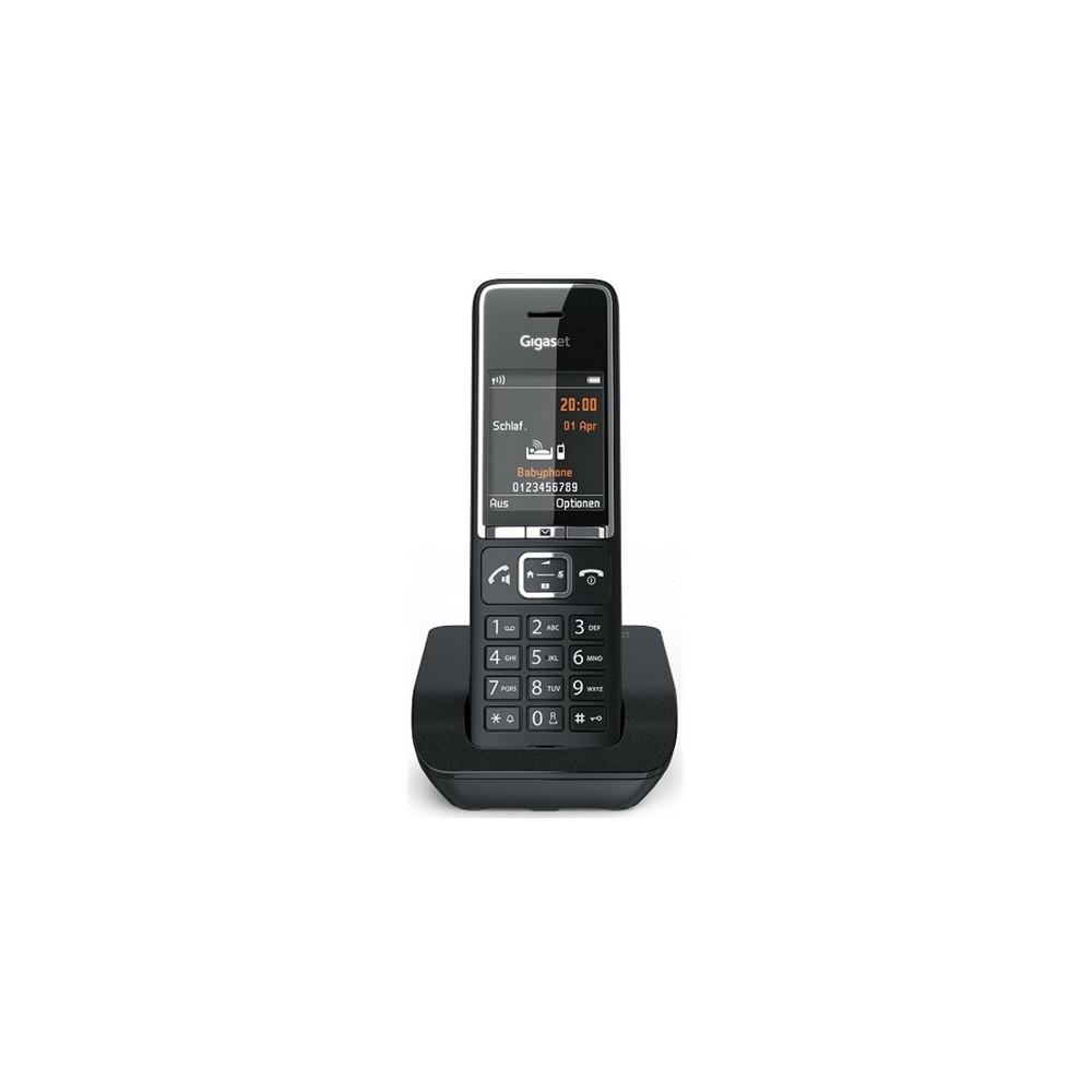 GIGASET WIRELESS PHONE COMFORT 550 BLACK CHROME (S30852-H3001-D204)
