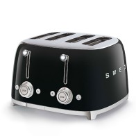 SMEG TOASTER 4X4 50´STYLE BLACK TSF03BLEU