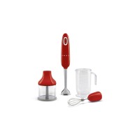 SMEG HAND BLENDER WITH ACCESORIES 50´STYLE BLUE RED HBF03RDEU