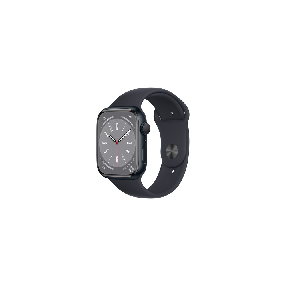 Apple Watch Series 8 GPS 41mm Cassa in Alluminio color Mezzanotte con Cinturino Sport Band Mezzanotte - Regular - (Apple Watch S