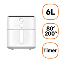 Xiaomi Air Fryer Essential 6lt - (Xiaomi MAF13 Singolo 6 L Indipendente 1550 W Friggitrice ad aria calda Bianco)