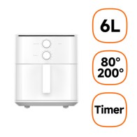 Xiaomi Air Fryer Essential 6lt - (Xiaomi MAF13 Singolo 6 L Indipendente 1550 W Friggitrice ad aria calda Bianco)