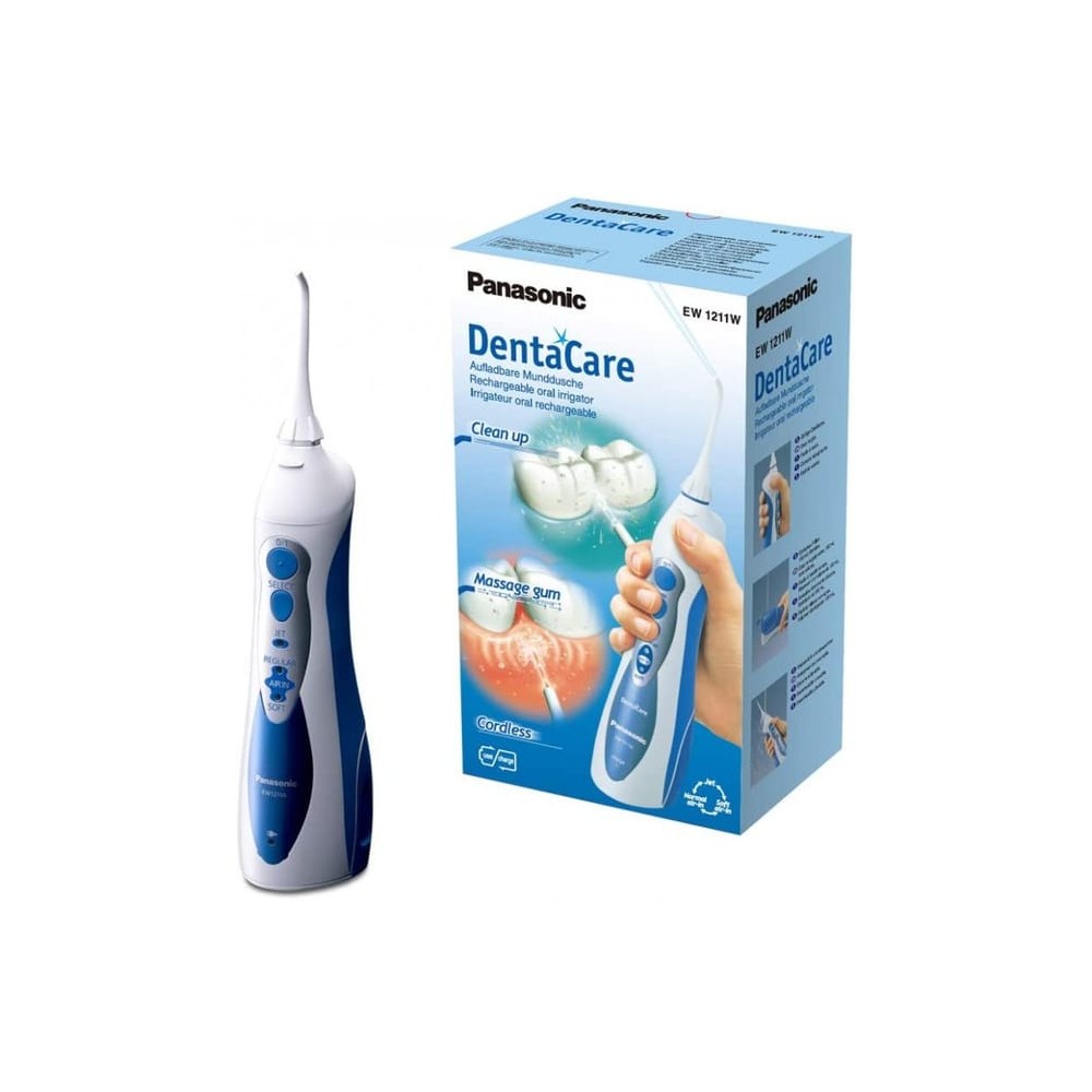 Panasonic EW1211, Idropulsore portatile, 3 getti, 2 ugelli - (Panasonic EW1211 idropulsore 0,13 L)