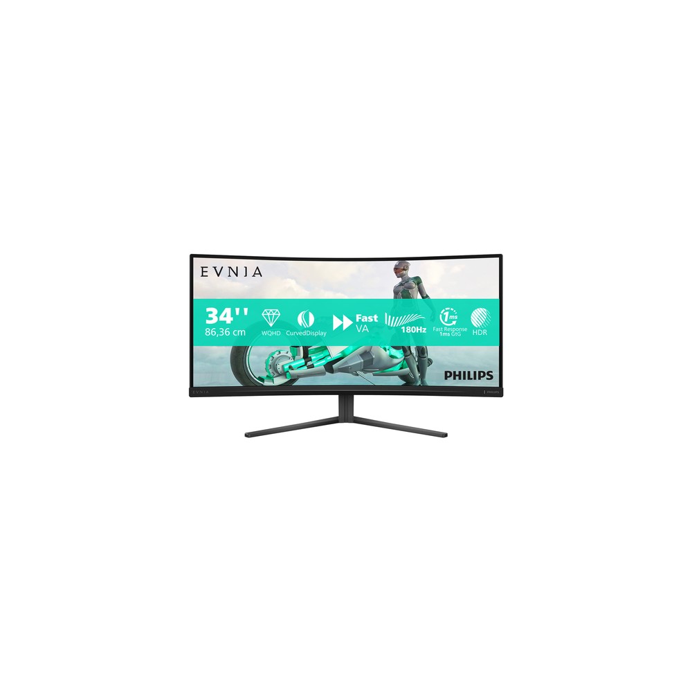 Philips Evnia 34M2C3500L/00 Monitor PC 86,4 cm (34") 3440 x 1440 Pixel Wide Quad HD LCD Nero - (Philips Evnia 34M2C3500L/00 Moni