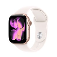 APPLE WATCH SERIES 11 GPS 42MM ROSE GOLD ALUMINIUM CASE WITH LIGHT BLUSH SPORT BAND S/M MF8E4WF