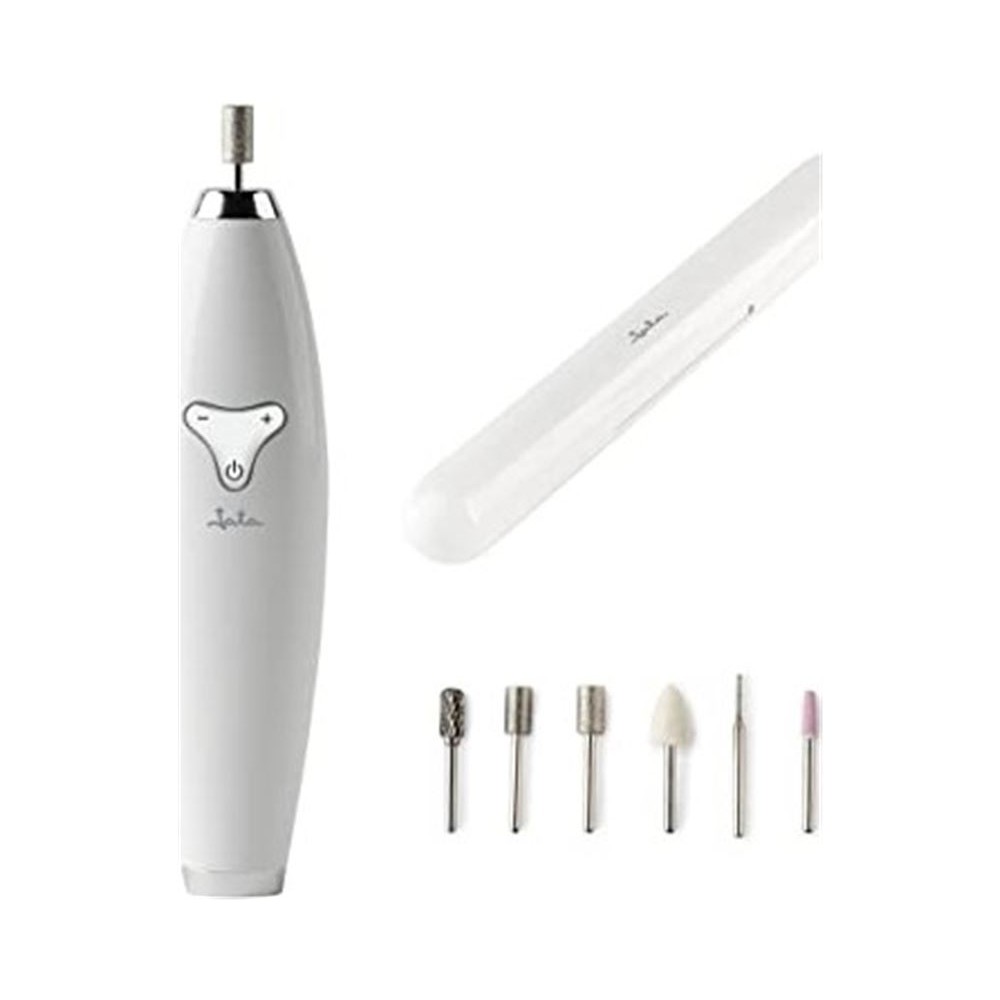 JATA MANICURE AND PEDICURE SET 6 ACCESORIES RECHARGABLE WHITE JBSM1200