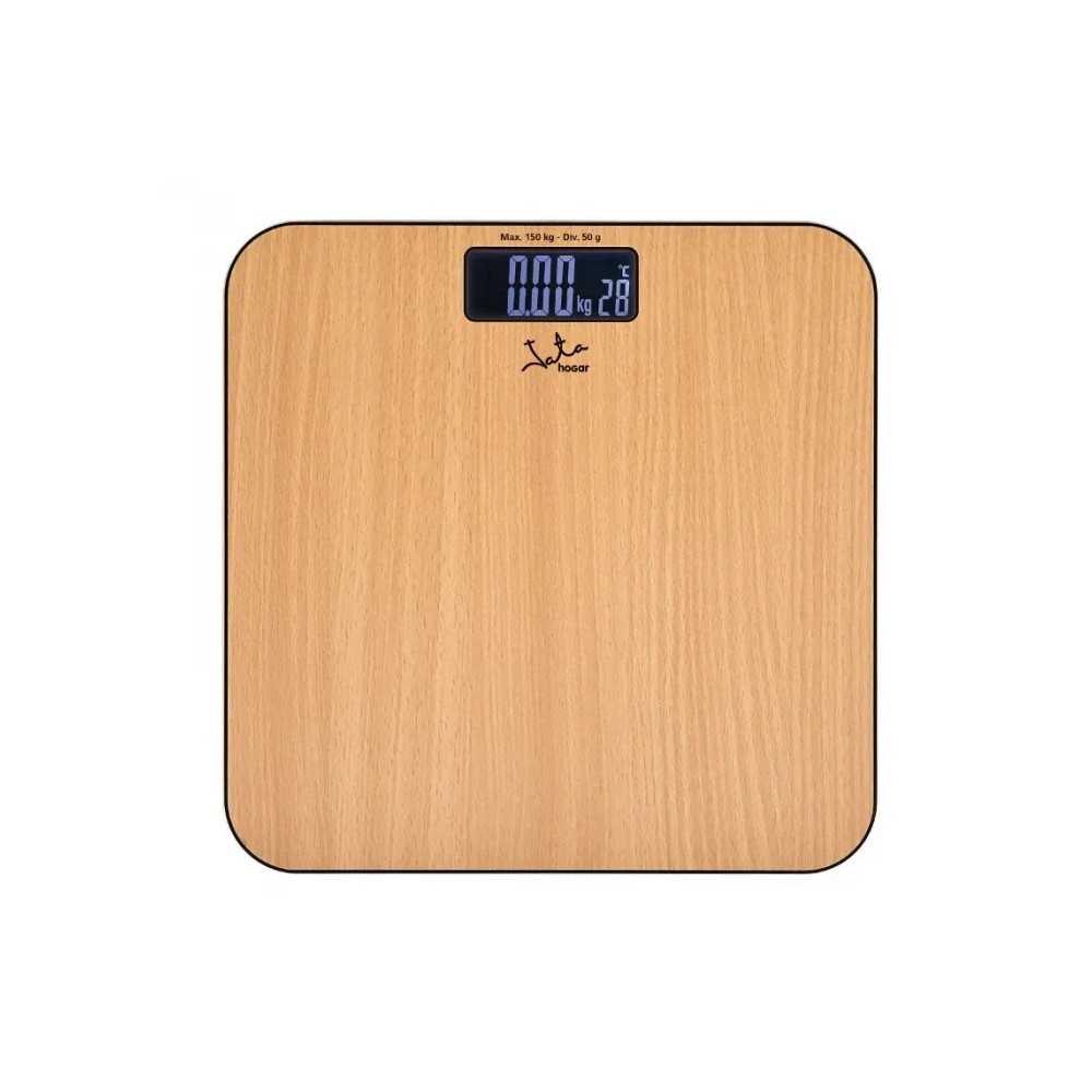 JATA BATHROOM SCALE DIGITAL LCD AUTO ON/OFF 2XAAA NOT INCLUDED BAMBU HBAS1489