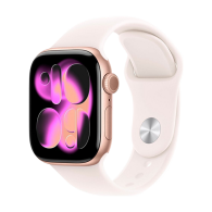 APPLE WATCH SERIES 11 GPS 42MM ROSE GOLD ALUMINIUN CASE WITH LIGHT BLUSH SPORT BAND M/L MEU44WF