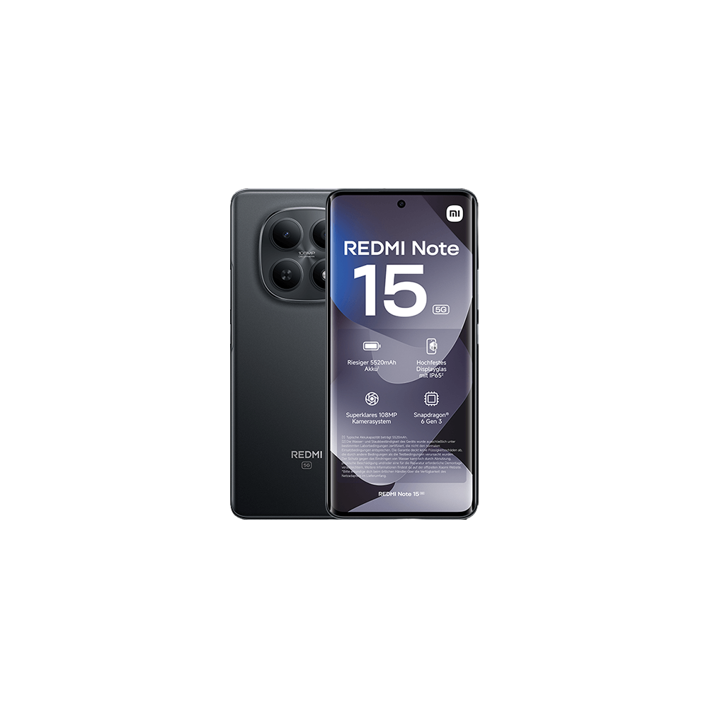 Xiaomi Redmi Note 15 4G Dual Sim 8GB RAM 256GB - Black