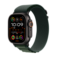Watch Apple Watch Ultra 2 (2024) LTE 49mm Black Titanium Case with Alpine Loop M - Dark Green